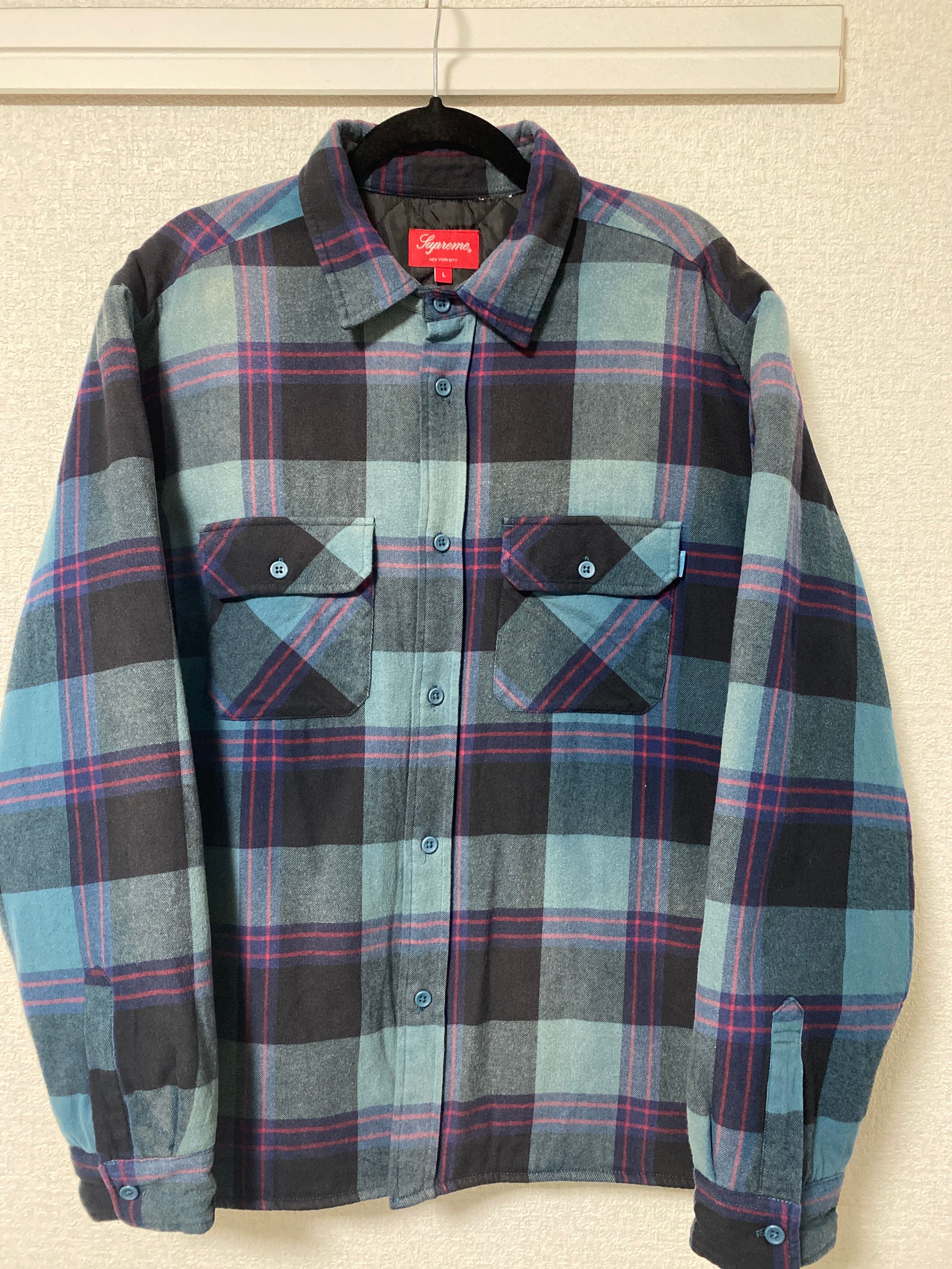 Supreme Quilted Flannel Shirt "Teal"