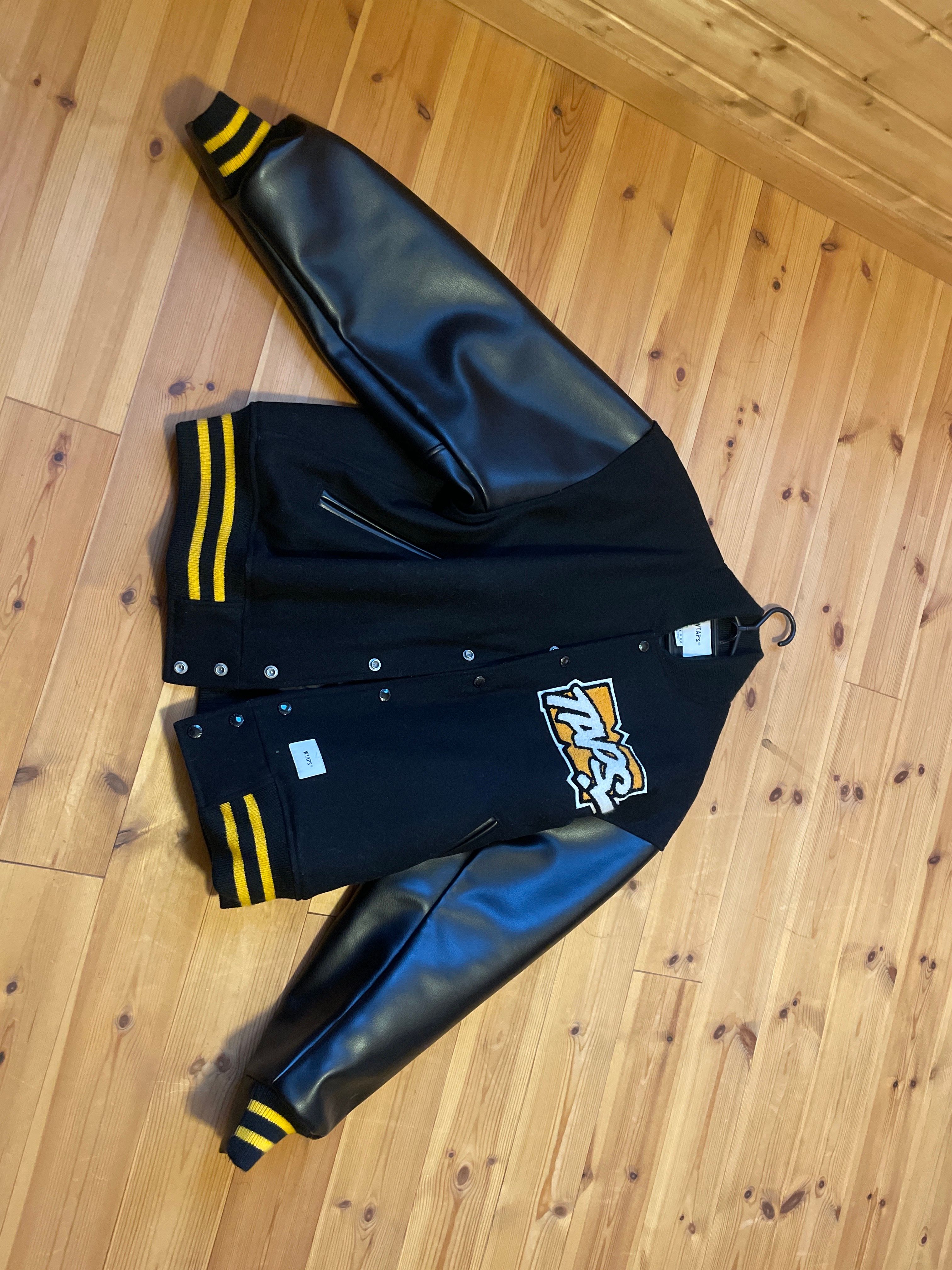 Wtaps New Year's Limited Varsity Jacket Wool. Melton. Toon! "Black"