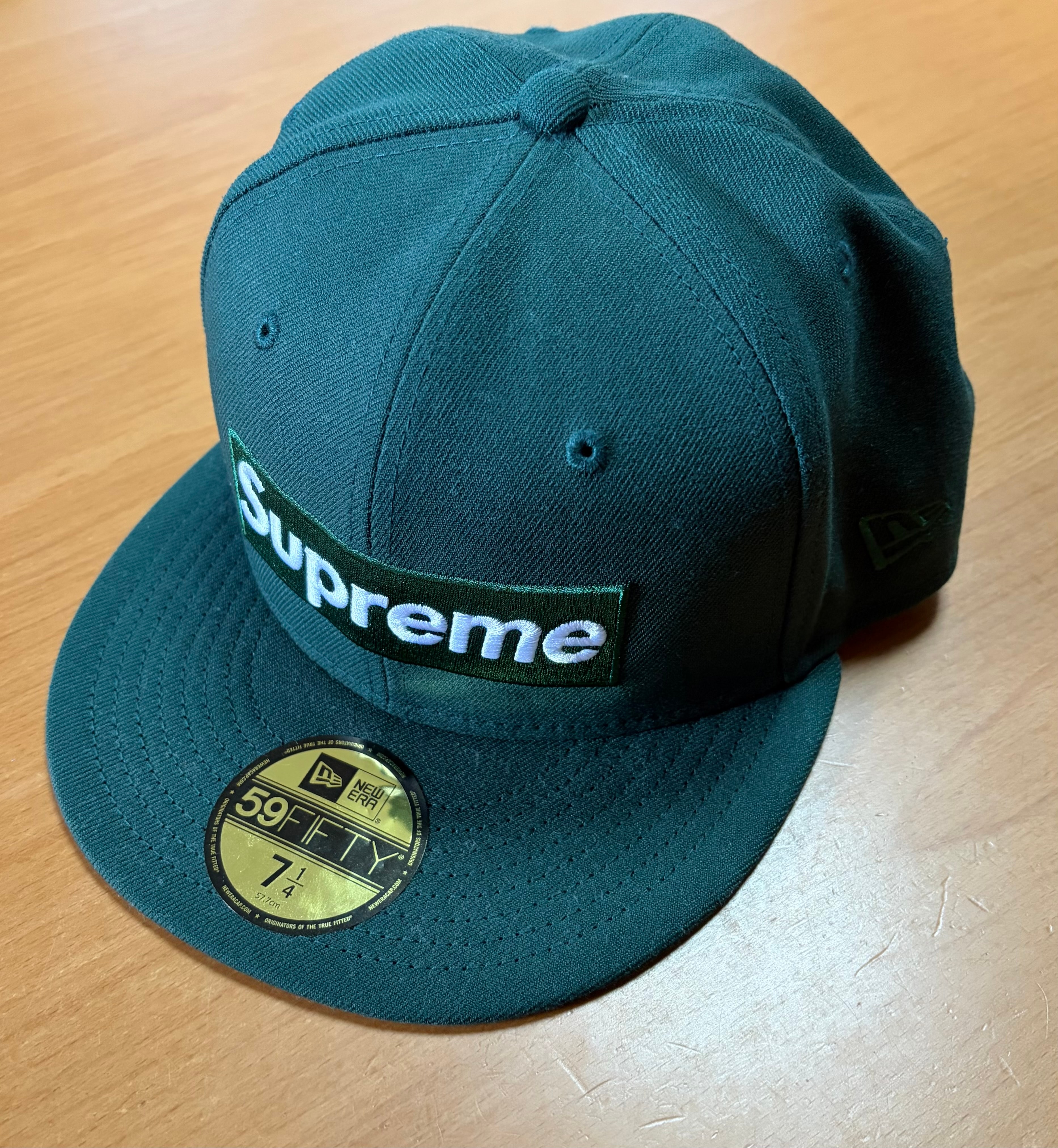Supreme Sharpie Box Logo New Era "Dark Green"