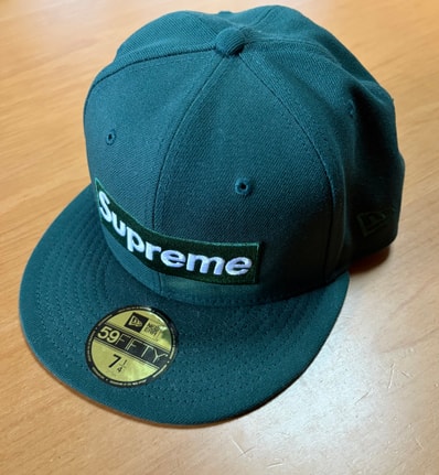 Supreme Sharpie Box Logo New Era "Dark Green"