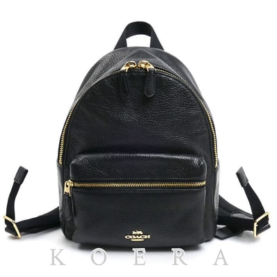 COACH コーチ ミニ チェリー バックパック リュック・デイパック ブラック F28995 レディース【中古】
