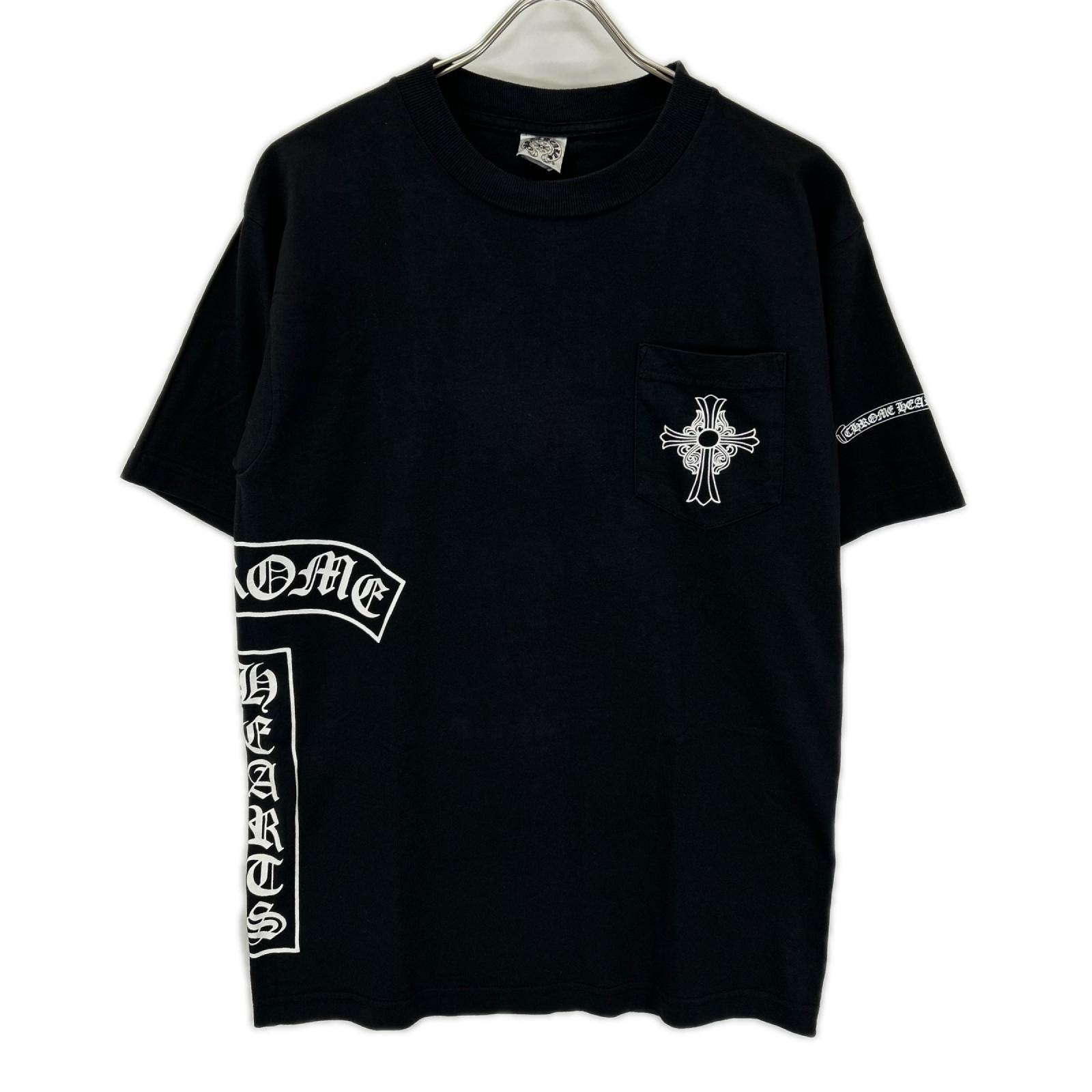 クロムハーツ OLD クロムハーツ CHクロスTシャツ コットンブラック S
