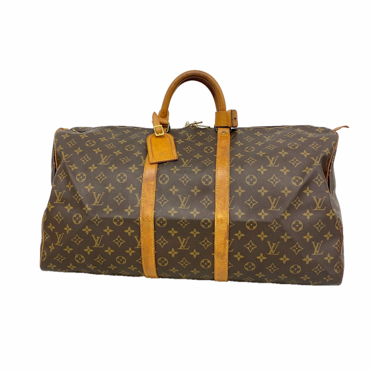 【6ia0299】ルイヴィトン ボストンバッグ モノグラム キーポル55 M41424 ブラウン【中古】メンズ レディース ユニセックス