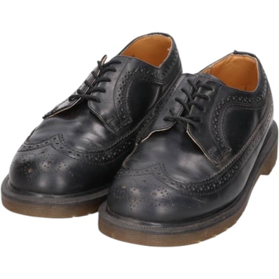 古着 ドクターマーチン Dr.Martens フルブローグ ウイングチップシューズ 英国製 7 メンズ25.5cm相当/saa017077