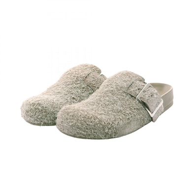 ロエベ LOEWE イーズ バックル ミュール 靴 ブラッシュドスエード メンズ ベージュ系 LLSS379X06416037 【新品】