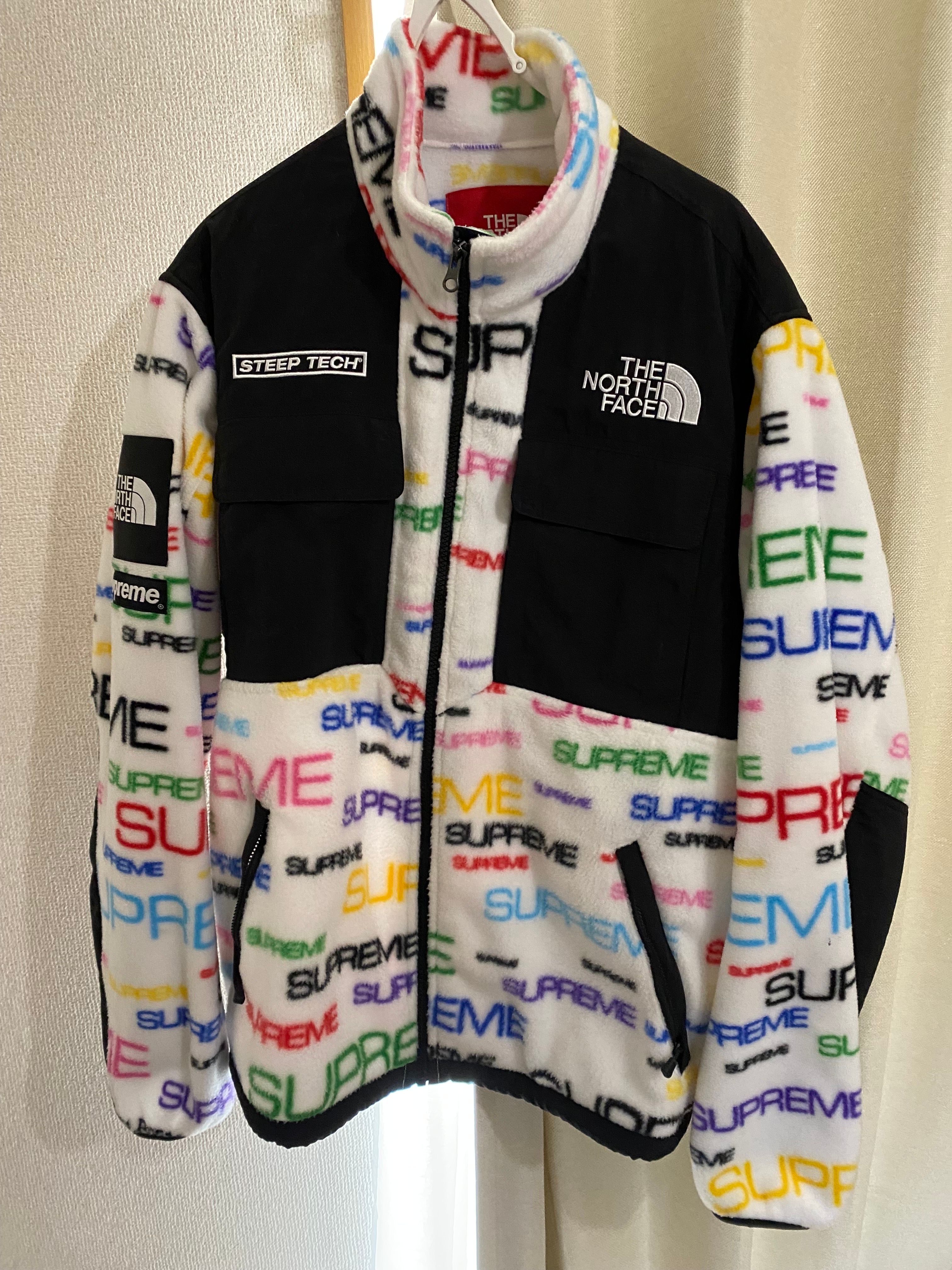 Supreme x The North Face Steep Tech Fleece Jacket "White"