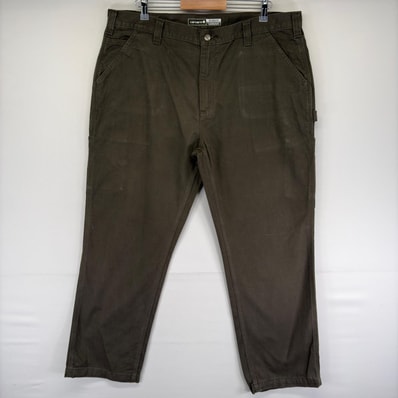 古着 カーハート Carhartt パンツ ペインター ワンポイント 大きいサイズ ハンマーループ スパナポケット W40 L32 カーキ系 メンズ