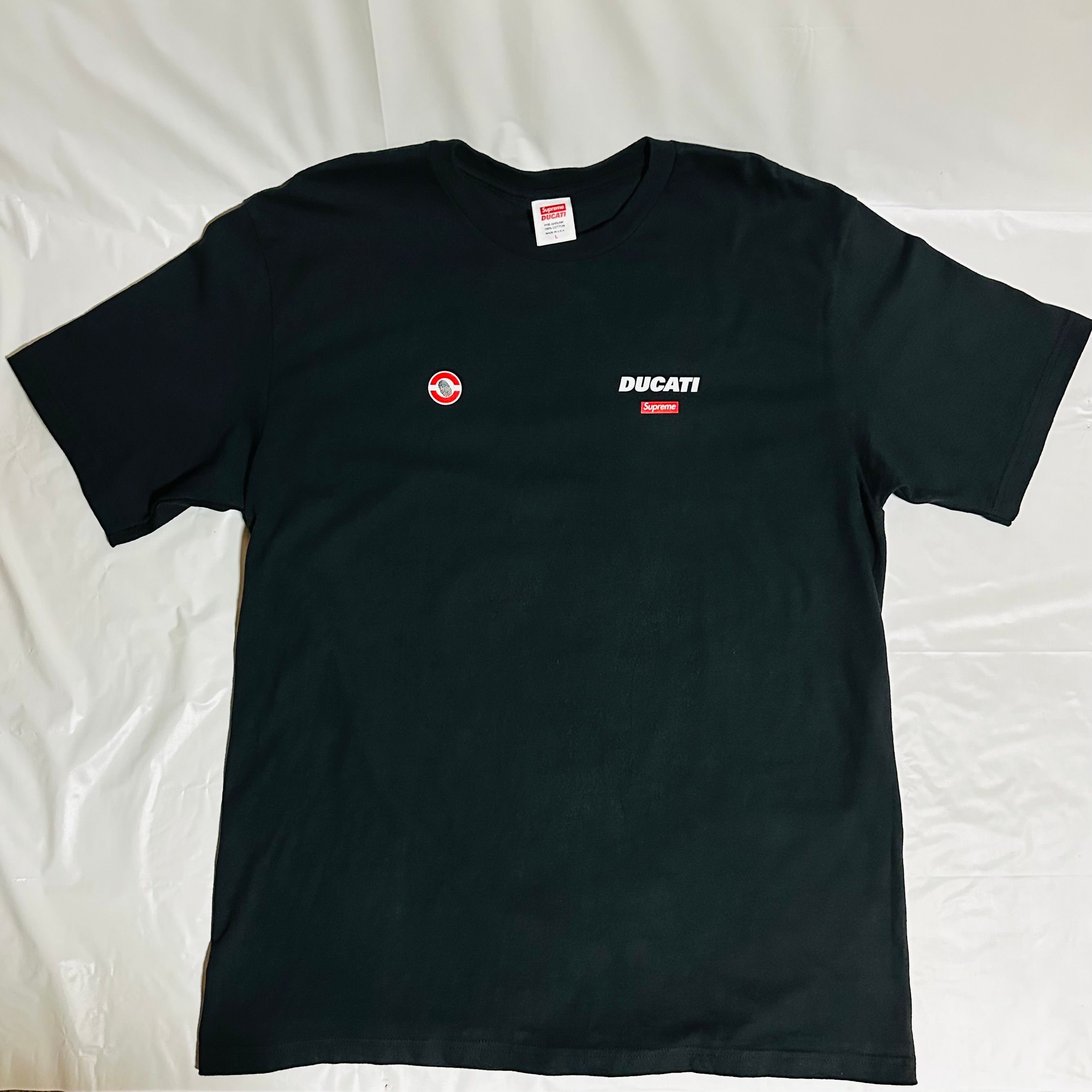 Supreme x Ducati Logos Tee "Black"