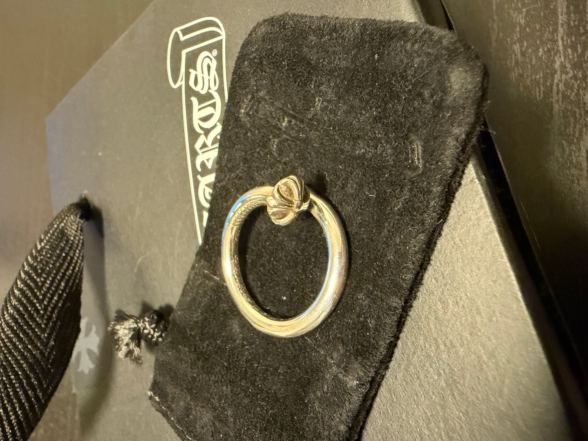 Chrome Hearts Nail Ring w/ Cross Ball "Silver"
