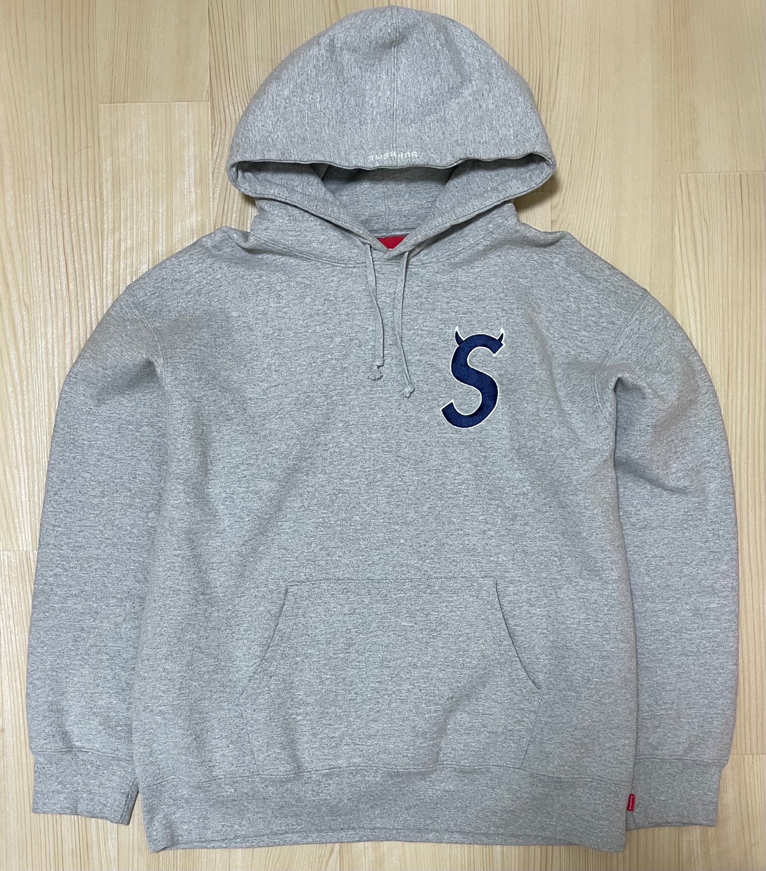 Supreme S Logo Hooded Sweatshirt "Heather Grey" (22FW)