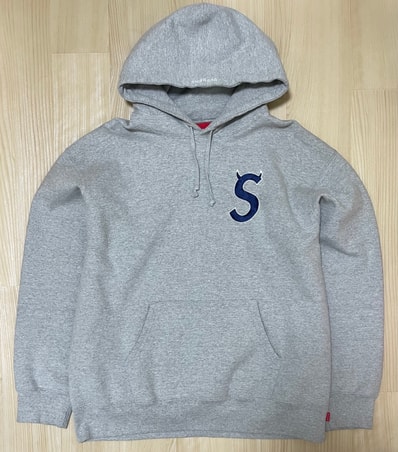 Supreme S Logo Hooded Sweatshirt "Heather Grey" (22FW)