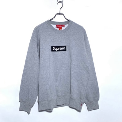 Supreme Box Logo Crewneck "Heather Grey" (22FW)