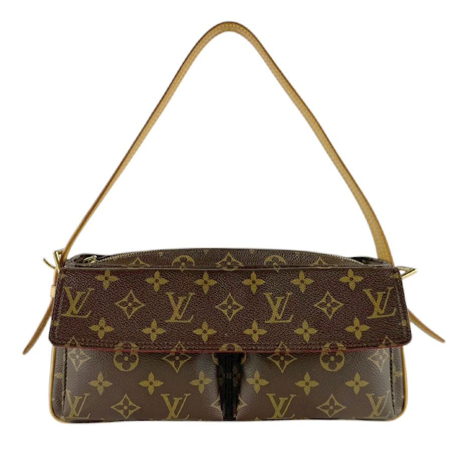 ルイ ヴィトン LOUIS VUITTON ショルダーバッグ モノグラム ヴィバシテMM モノグラムキャンバス ブラウン ゴールド レディース M51164【中古】 z9330