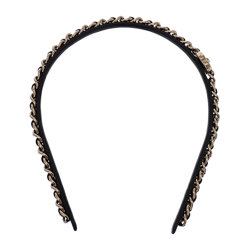 シャネル ココマークカチューシャ AB6143【中古】【ABランク】