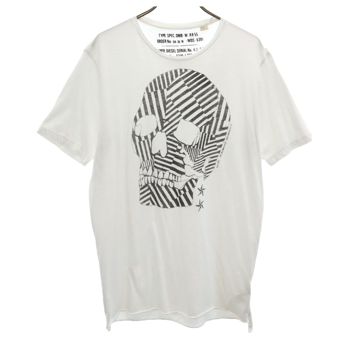 DIESEL ディーゼル 半袖 Tシャツ S ホワイト