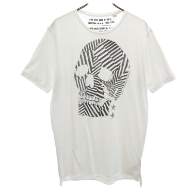 DIESEL ディーゼル 半袖 Tシャツ S ホワイト
