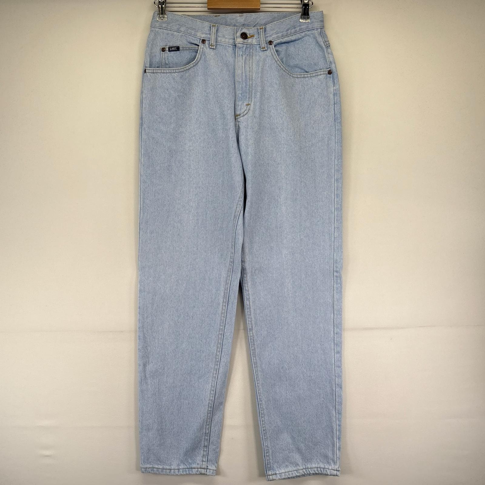 古着 90's/90年代 リー Lee USA製 デニム パンツ デニム ストレート アイスブルー ジッパーフライ 5ポケット W32×L32  ブルー系 メンズ