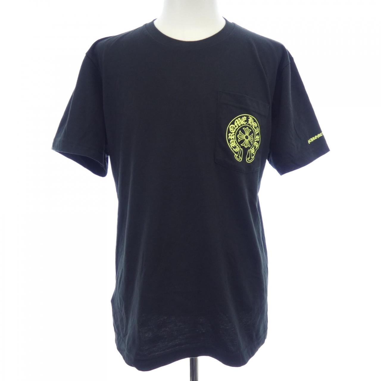 Chrome Hearts Neon Yellow Horseshoe S/S T-Shirt "Black"