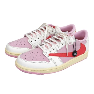 ナイキ 未使用 エア ジョーダン 1 LOW スニーカー メンズ Sail Shy Pink and Tropical 27cm IQ7604-101 9(US)