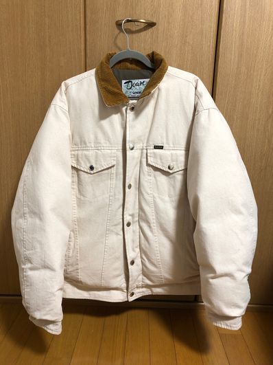Supreme / Schott Canvas Down Trucker Jacket "Natural"