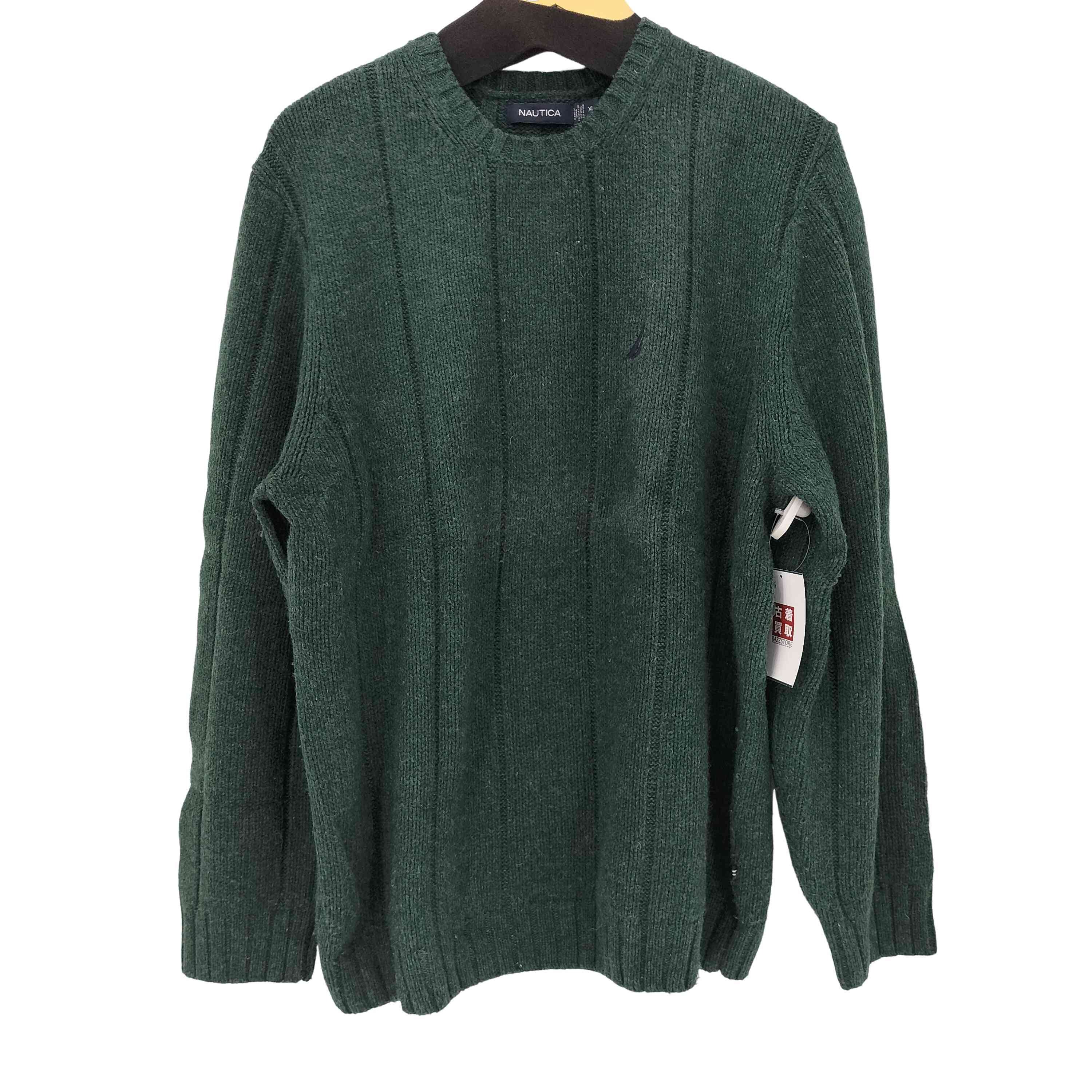 ロゴ刺繍 ウール混 ニット【1134200229578】