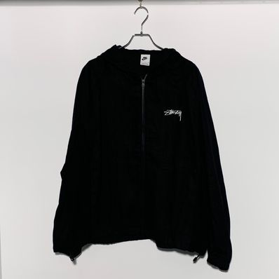 Stussy x Nike U NRG Linen Jacket Hoodie (US Size) "Black" FZ5751-010