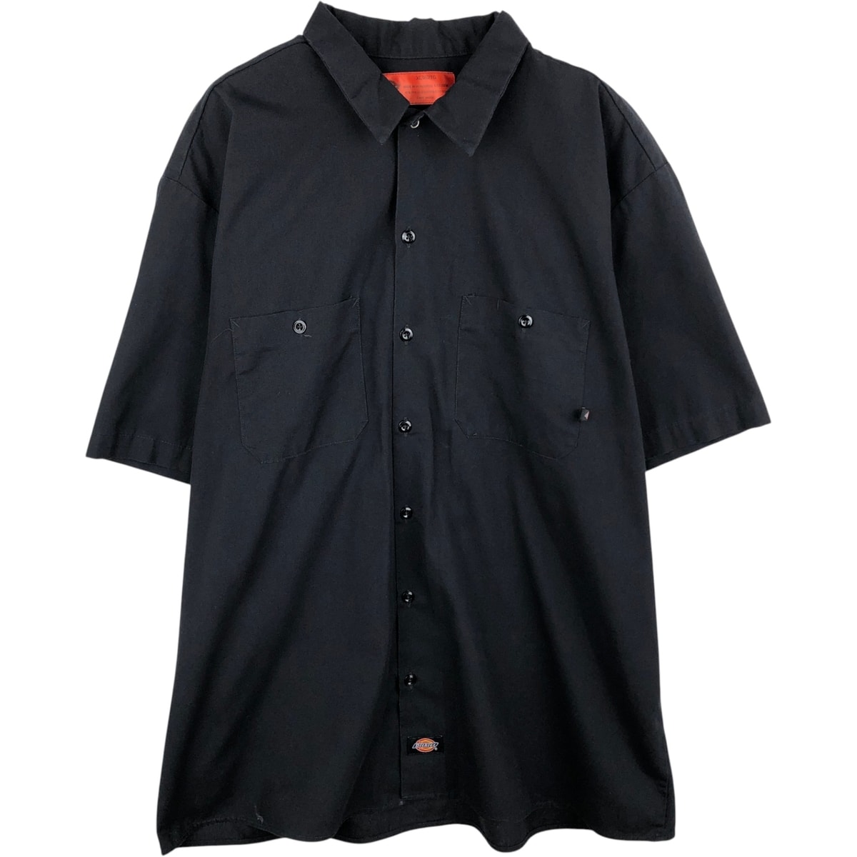 古着 ディッキーズ Dickies 半袖 ワークシャツ ボックスシャツ メンズXL相当/eaa634554
