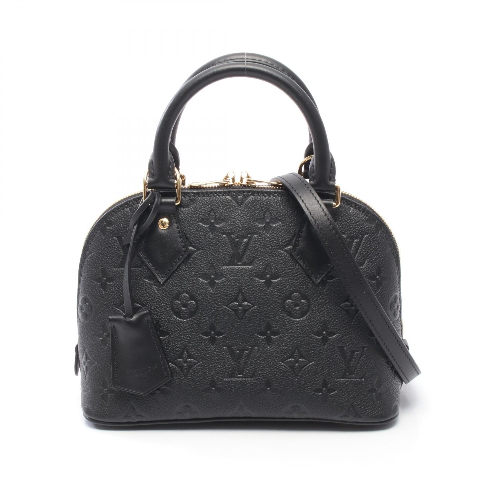 ルイ・ヴィトン LOUIS VUITTON アルマBB モノグラムアンプラント ノワール 2WAY ハンドバッグ バッグ レザー レディース ブラック系 M26409 【中古】