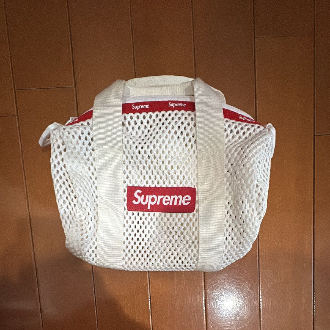 Supreme Mesh Mini Duffle Bag "White" (23SS)