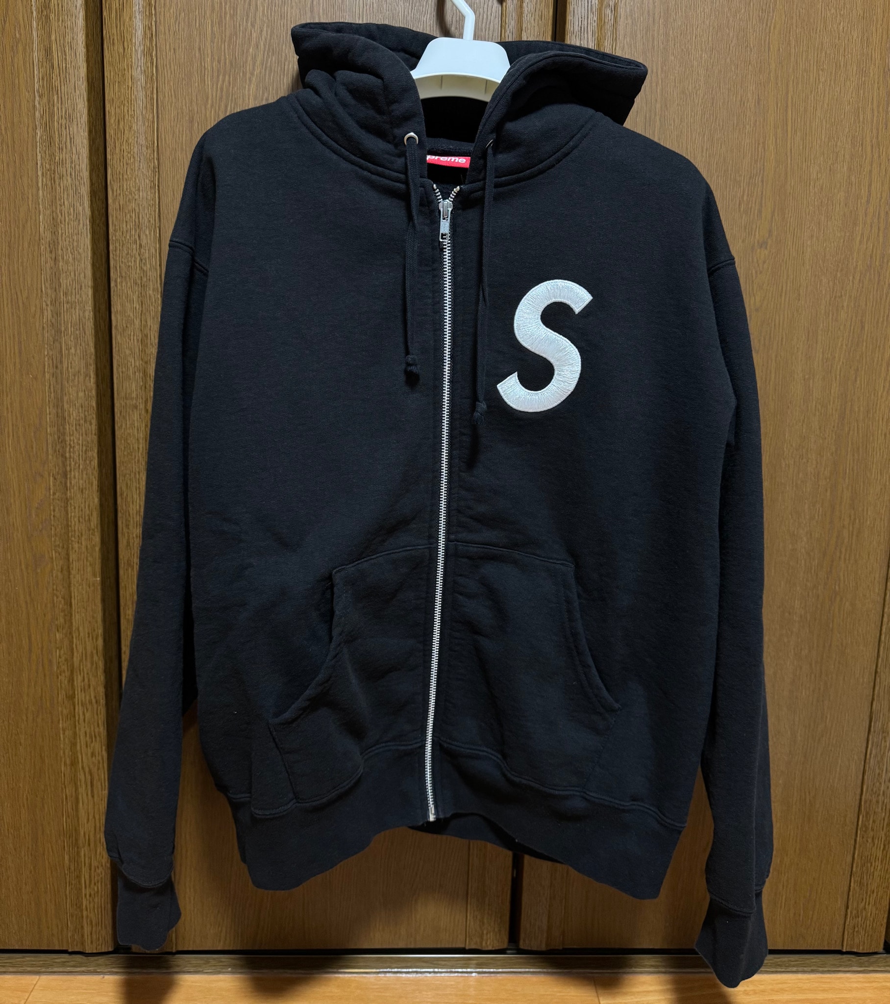 Supreme S Logo Zip Up Hooded Sweatshirt (25FW) "Black"