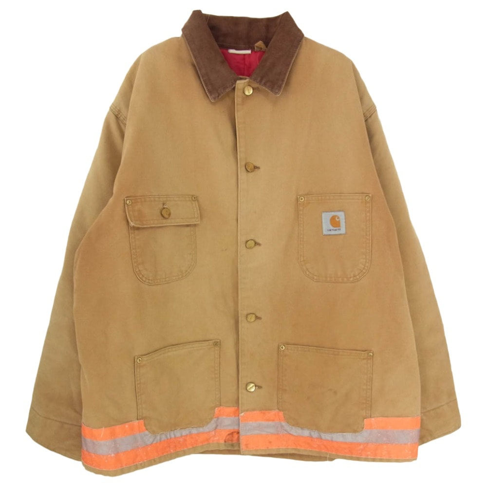 Carhartt カーハート ジャケット Michigan Chore Coat ミシガンチョア コート ダック生地 ジャケット カバーオール ブラウン系 サイズ表記無【中古】