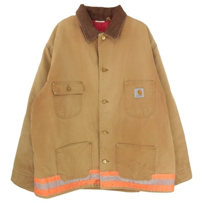 Carhartt カーハート ジャケット Michigan Chore Coat ミシガンチョア コート ダック生地 ジャケット カバーオール ブラウン系 サイズ表記無【中古】