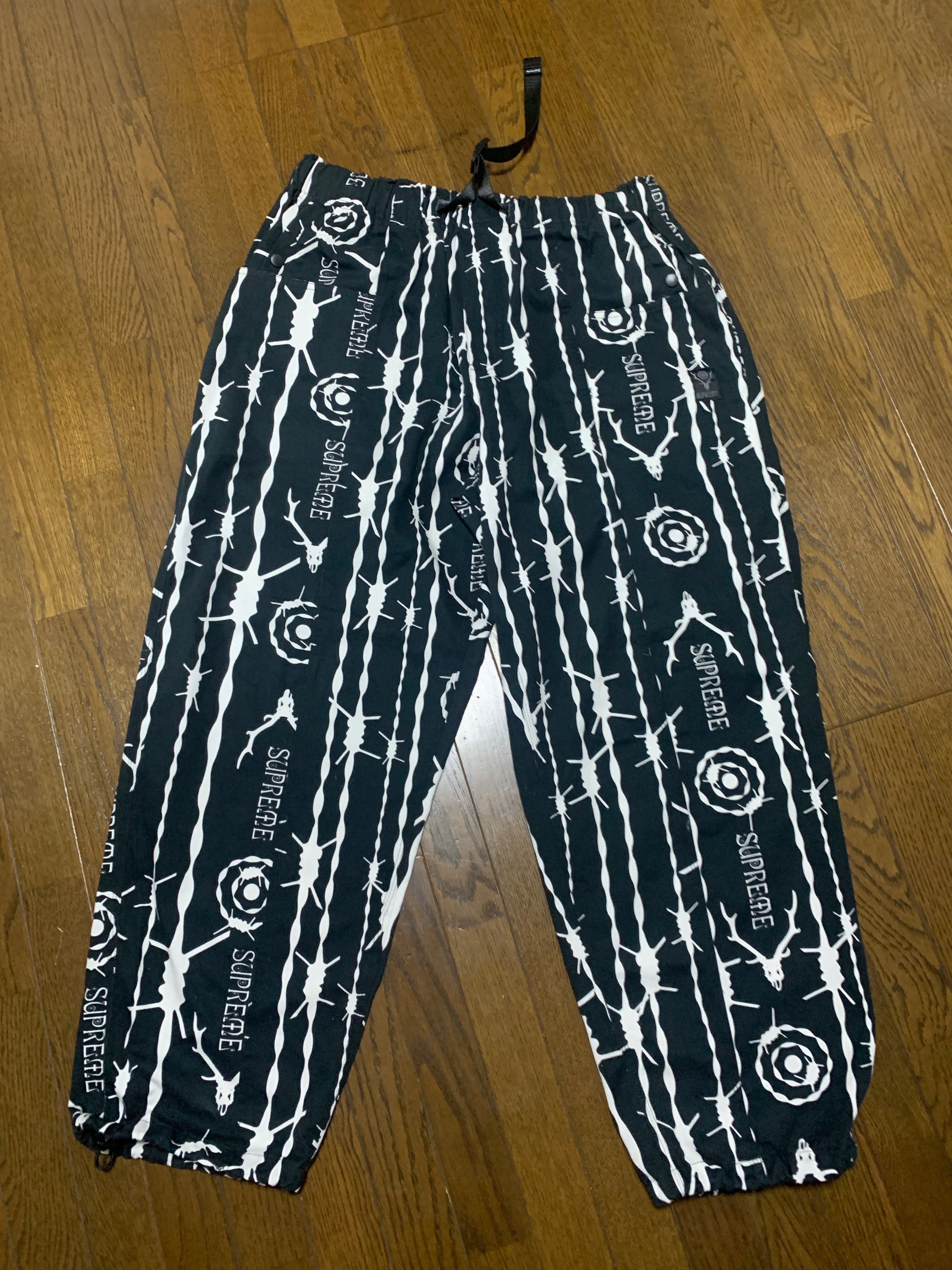 Supreme x SOUTH2 WEST8 Belted Pant "Black/White"