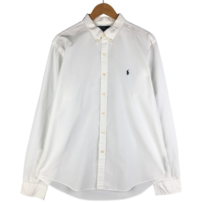 古着 ラルフローレン Ralph Lauren POLO by Ralph Lauren SLIM FIT 長袖 ボタンダウンシャツ メンズXL相当/eaa602613