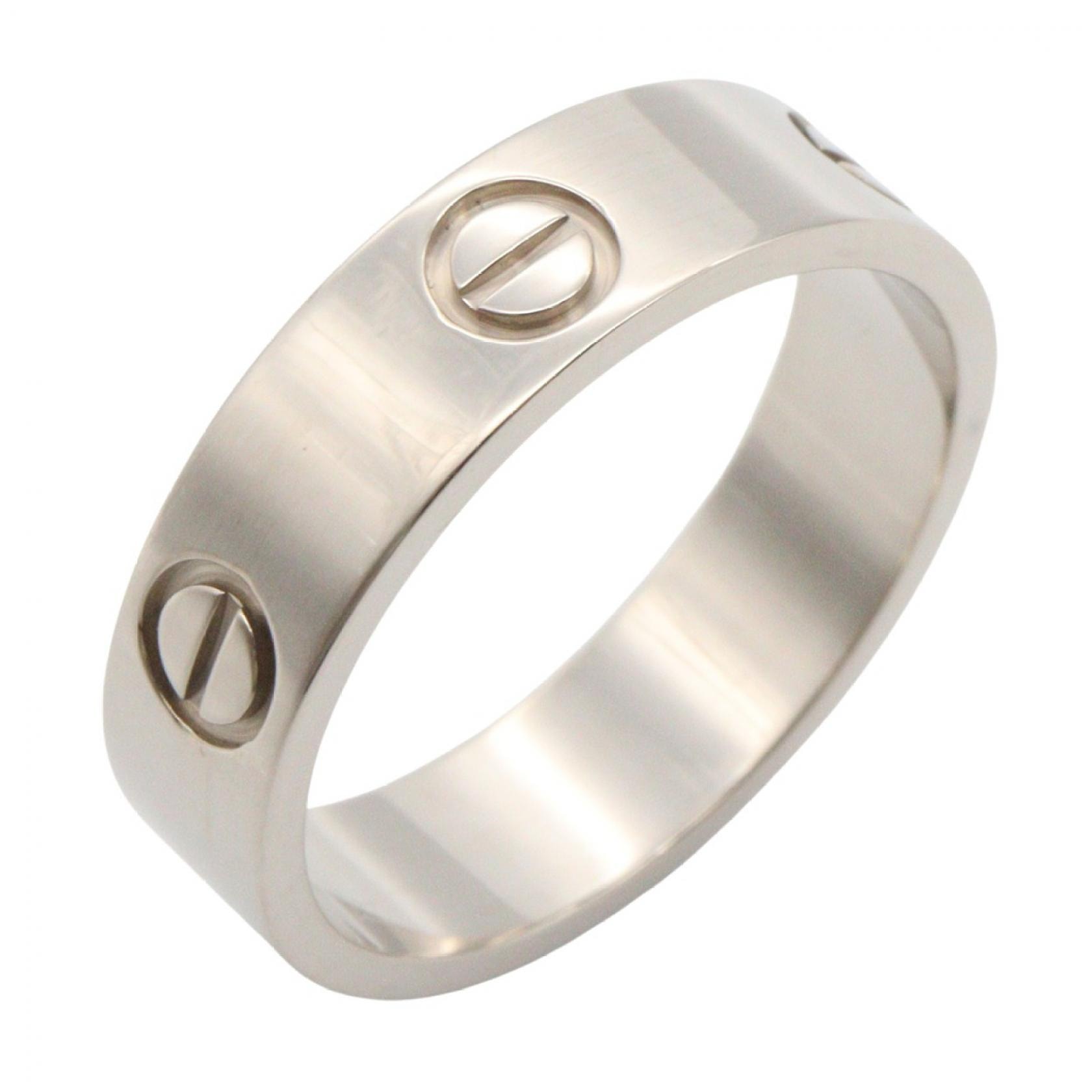 カルティエ CARTIER ラブリング リング・指輪 ジュエリー K18WG(ホワイトゴールド) メンズ レディース シルバー系 B4084700 【中古】