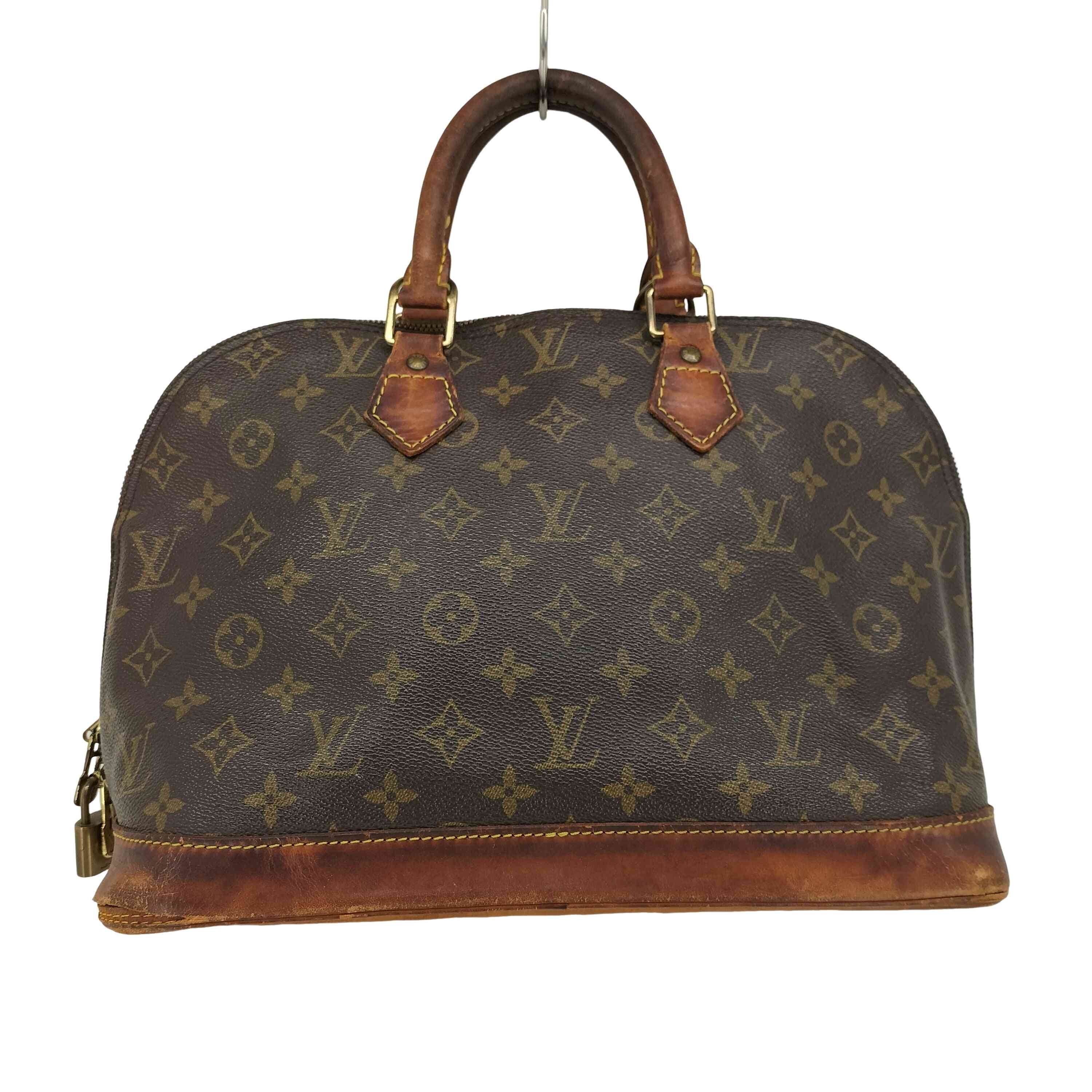 90S アルマPM ダミエ レザー ハンドバッグ BA1914 94年製【1140222261670】