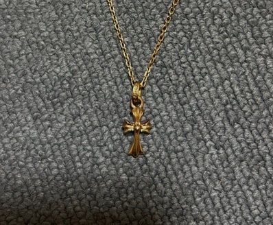 Chrome Hearts CH Cross Baby Fat Charm 22K "Gold"