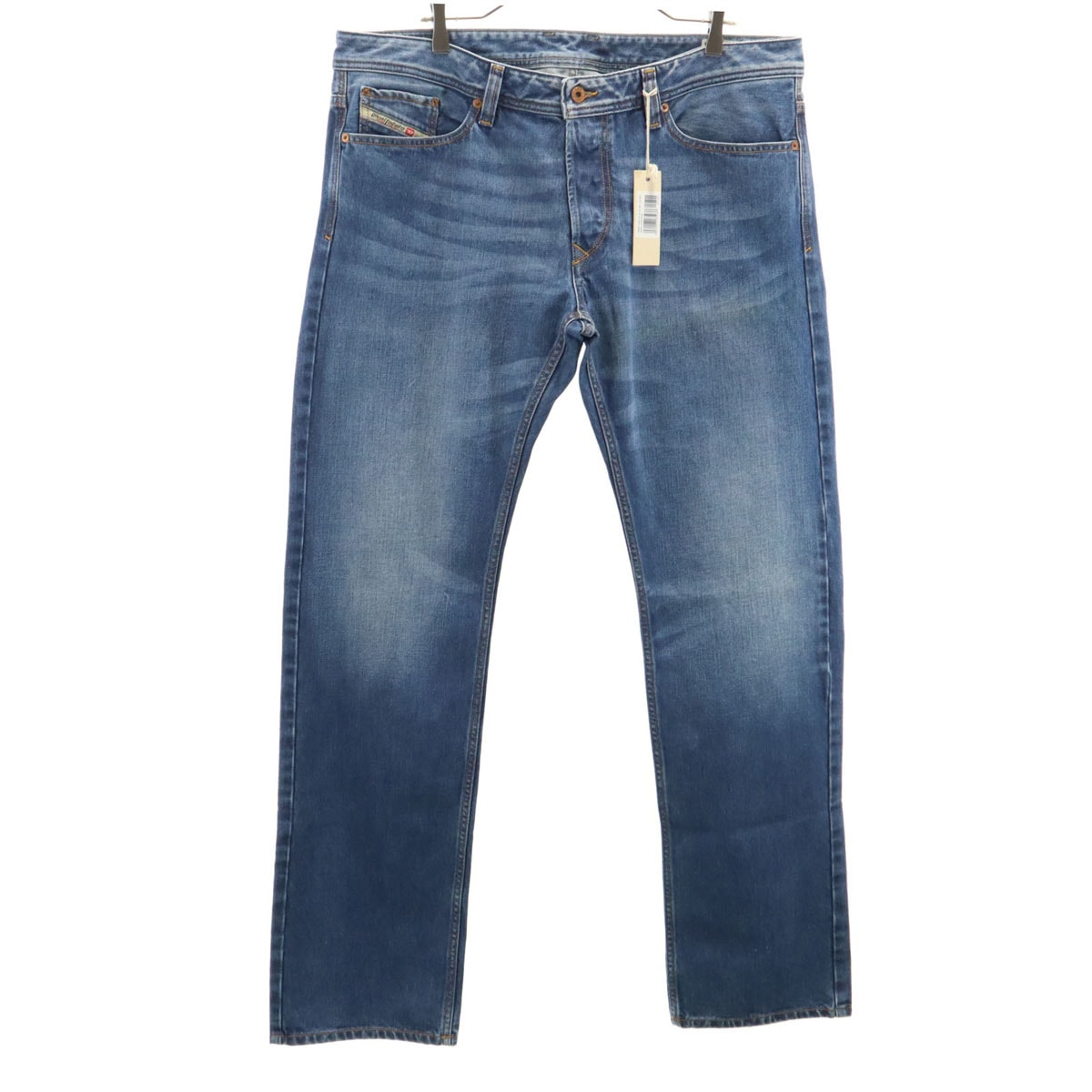DIESEL ディーゼル ストレートデニムパンツ W38 ウォッシュブルー VIKER 0073P ジーンズ ビッグサイズ