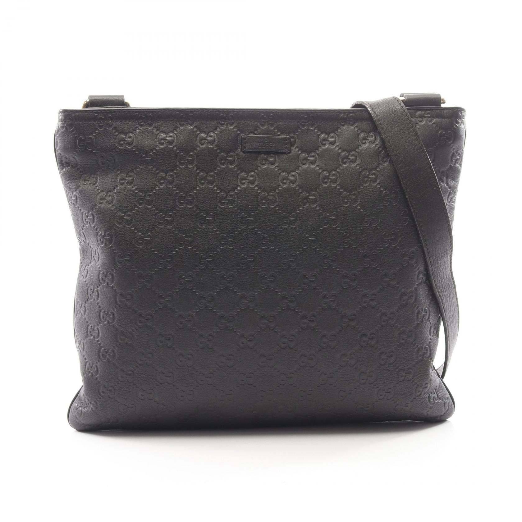 グッチ GUCCI グッチシマ ショルダーバッグ バッグ レザー メンズ レディース ブラウン系 201446 【中古】