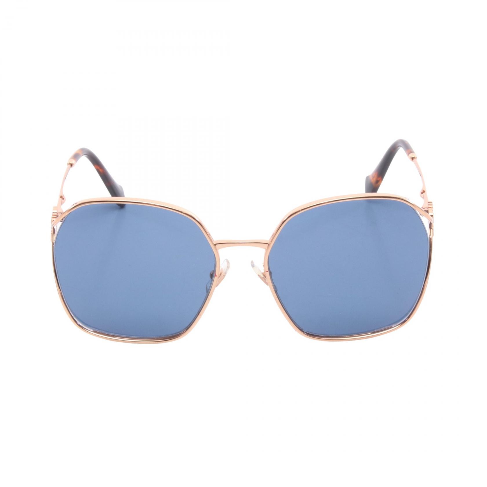ミュウ ミュウ Miu Miu ロゴ サングラス 衣料品 GP / プラスチック レディース ゴールド系 / ブラウン系 【中古】