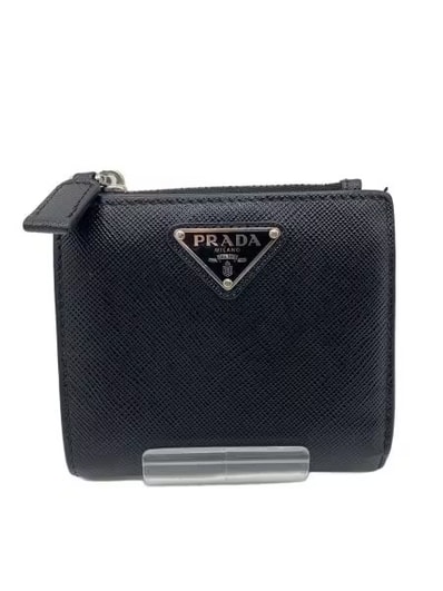 PRADA Small Saffiano Leather Wallet "Black"