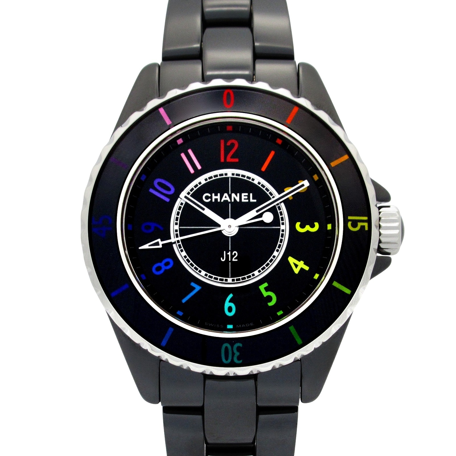 シャネル CHANEL J12 エレクトロ 腕時計 時計 セラミック レディース ブラック系 H7121 【中古】