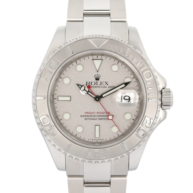 ロレックス ROLEX ヨットマスター ロレジウム K番 腕時計 時計 プラチナ ステンレススチール メンズ グレー系 16622 【中古】