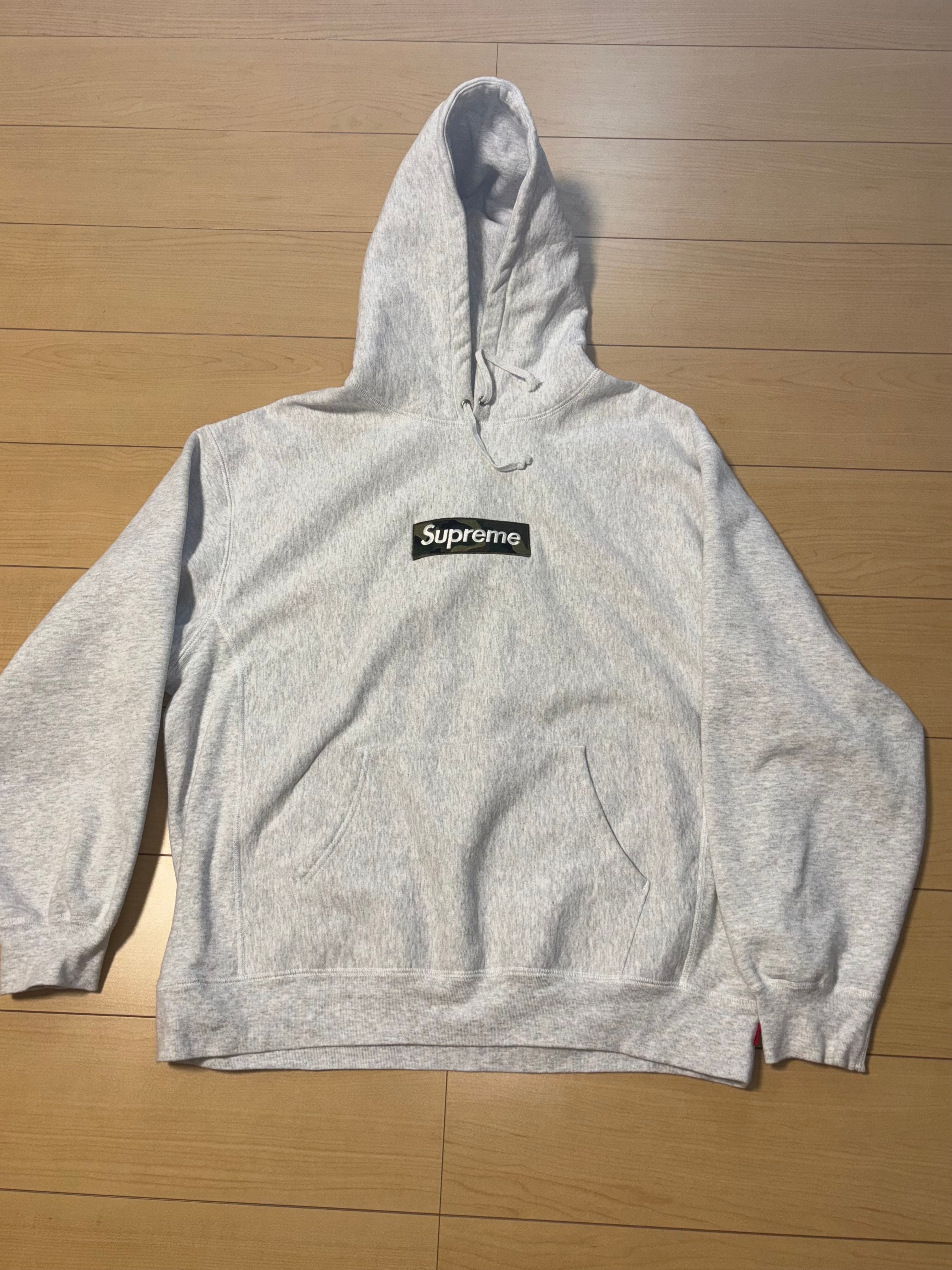 Supreme Box Logo Hooded Sweatshirt "Ash Grey" (23FW)