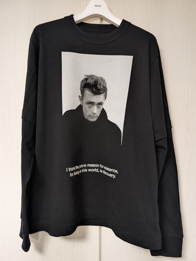 sacai James Dean L/S T-shirt "Black"