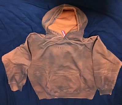 SPRAY HOODED SWEATSHIRT オレンジ