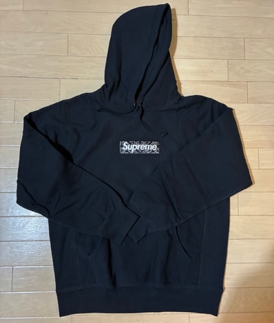 Supreme Bandana Box Logo Hooded Sweatshirt "Black"