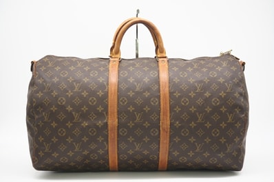 LOUIS VUITTON ルイ・ヴィトン モノグラム キーポル バンドリエール55 M41414 ハンドバッグ ブラウン コーティングキャンバス メンズ