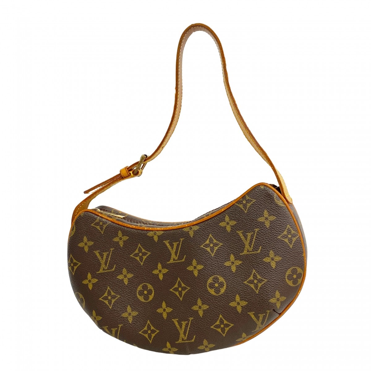 【6dd4183】ルイヴィトン ショルダーバッグ モノグラム ポシェットクロワッサン M51510 ブラウン【中古】レディース