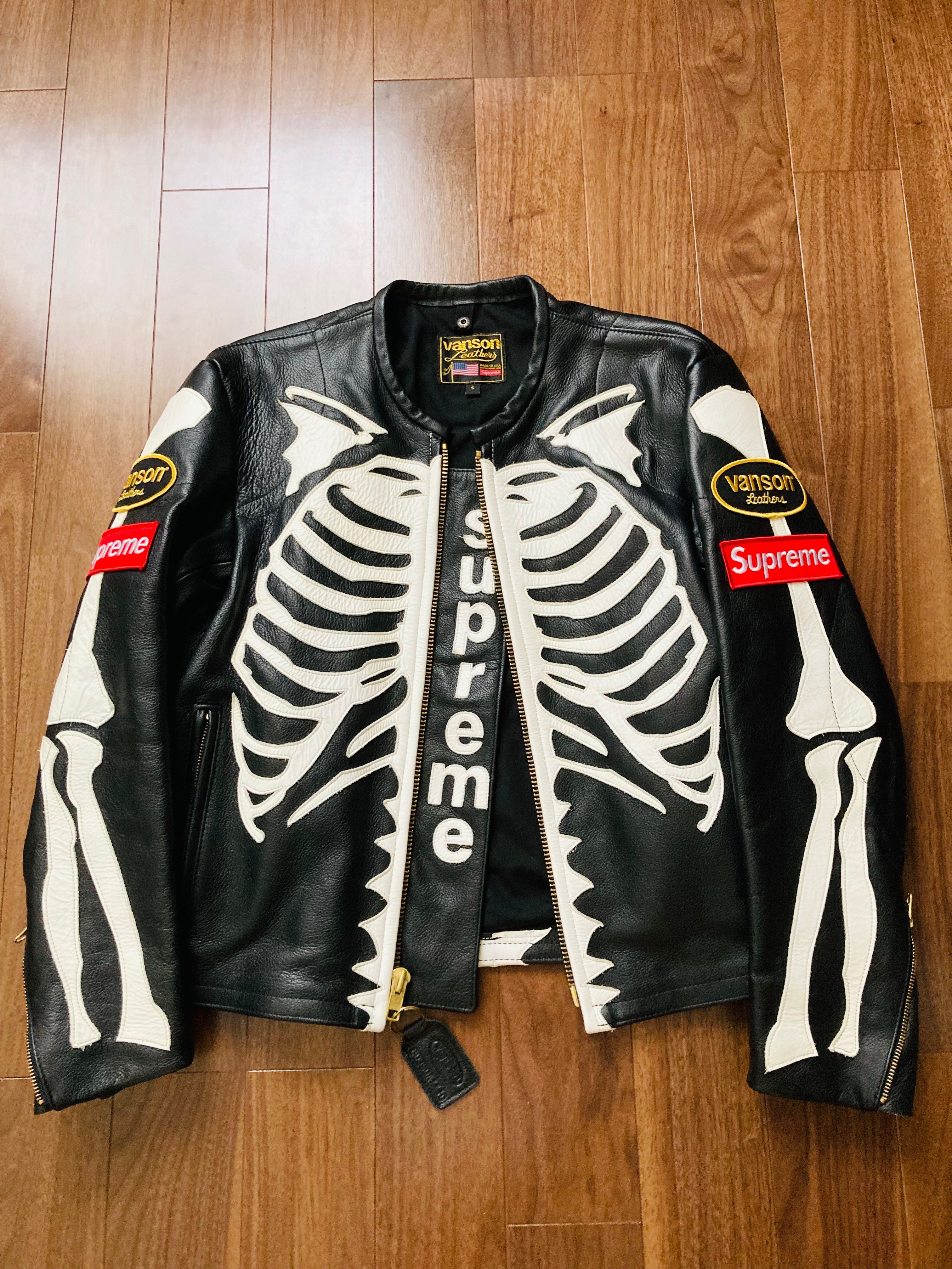 Supreme / Vanson® Leather Bones Jacket "Black"
